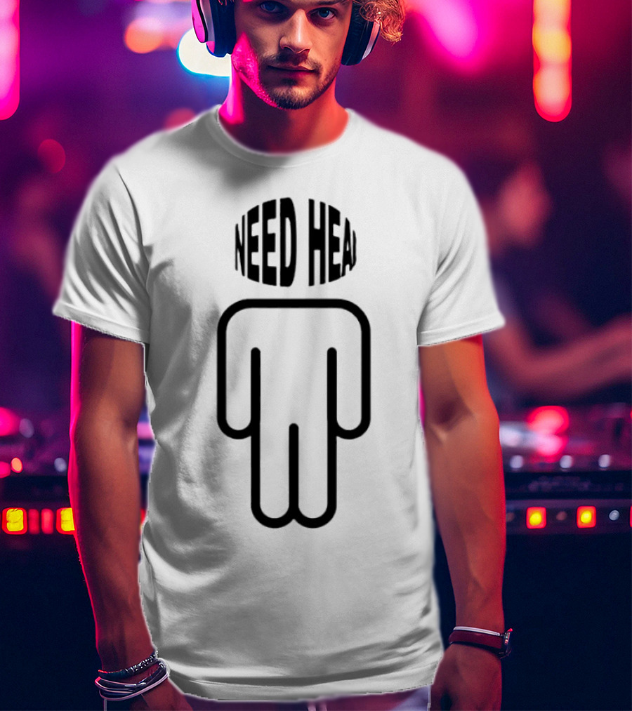 NEED HEAD Minimalist Figure T-Shirt