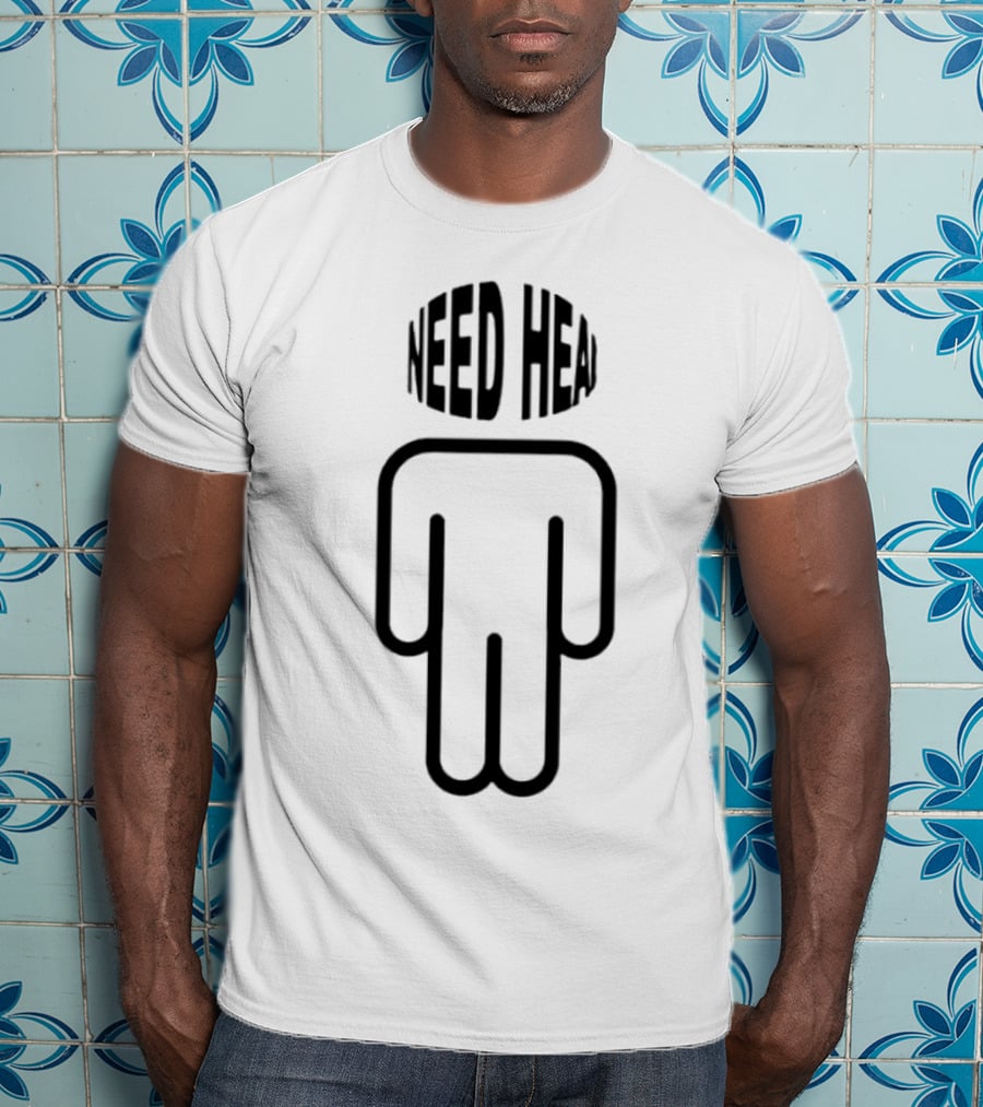 NEED HEAD Minimalist Figure T-Shirt