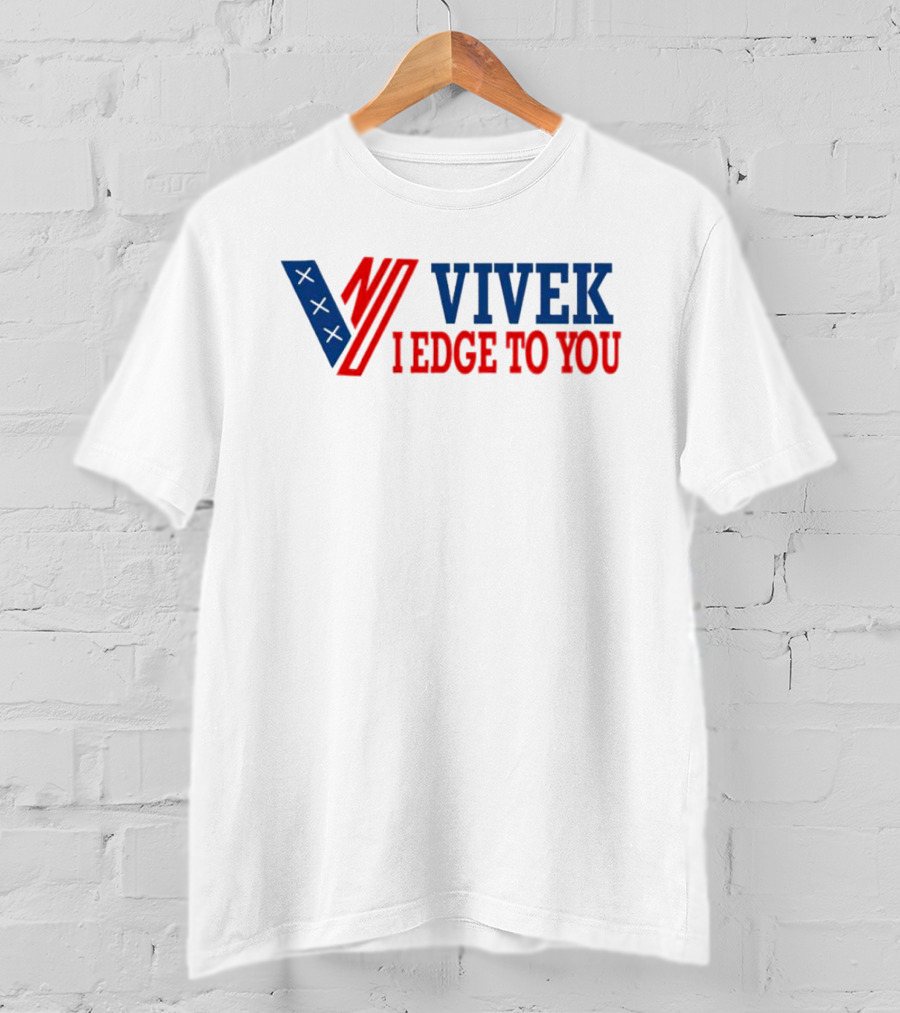 Vivek I Edge To You Patriotic Tribute With Bold Initials T-Shirt