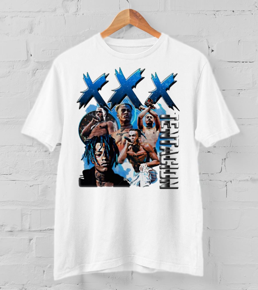 XXX Tentacion Collage Blue Aesthetic T-Shirt