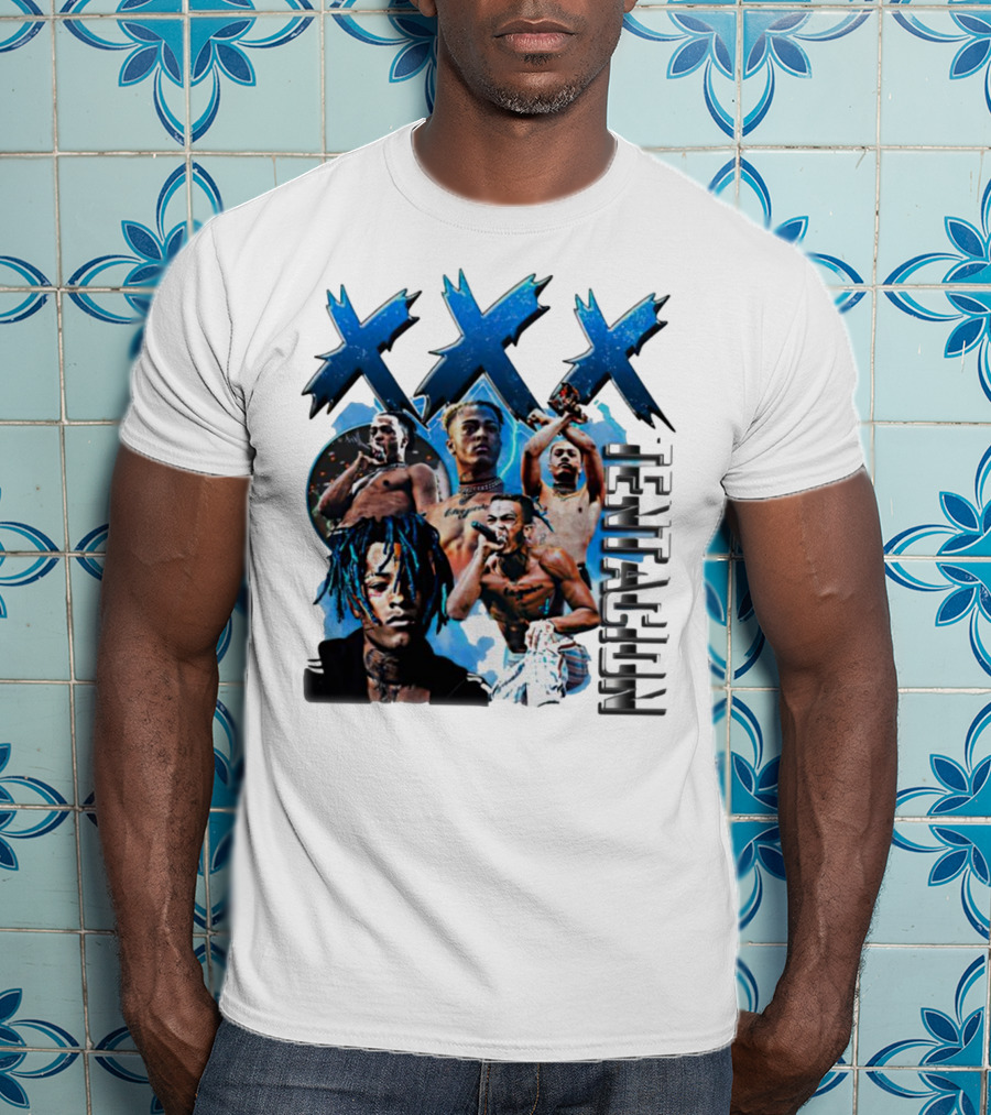 XXX Tentacion Collage Blue Aesthetic T-Shirt