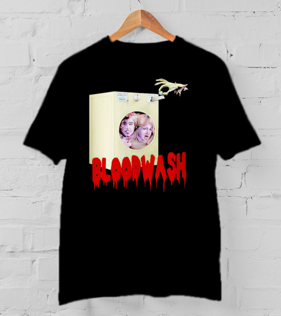 Bloodwash Haunted Laundromat Horror Washer Creature T-Shirt