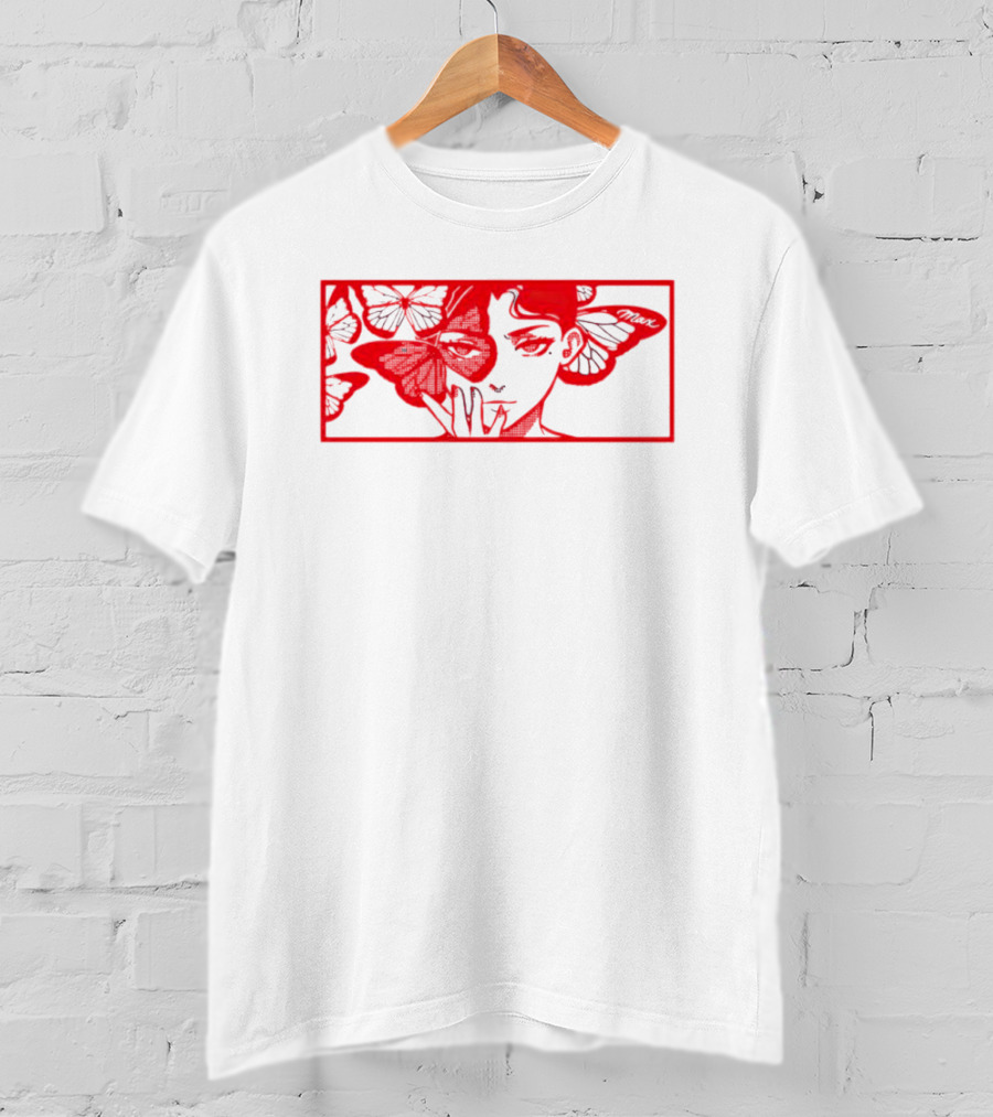 Max Butterflies Red Fan T-Shirt