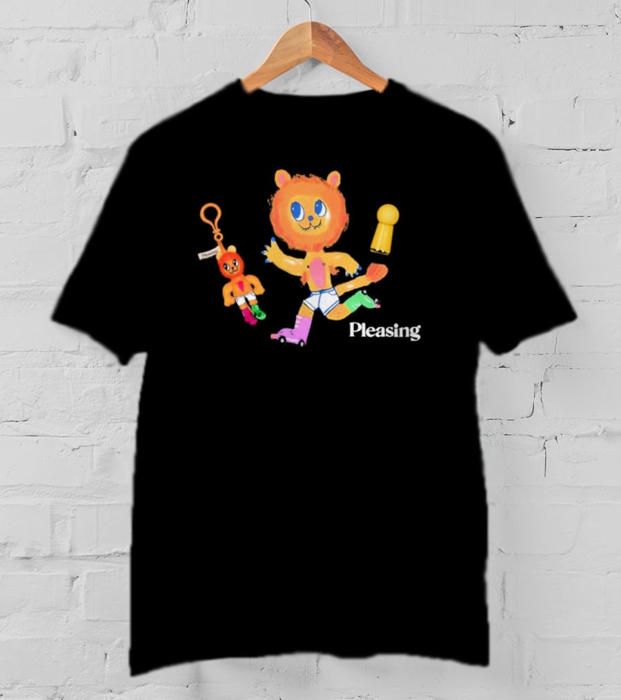 Pleasing The Lion's Underpants Bundle Colorful Roller Skating Character And Keychain T-Shirt