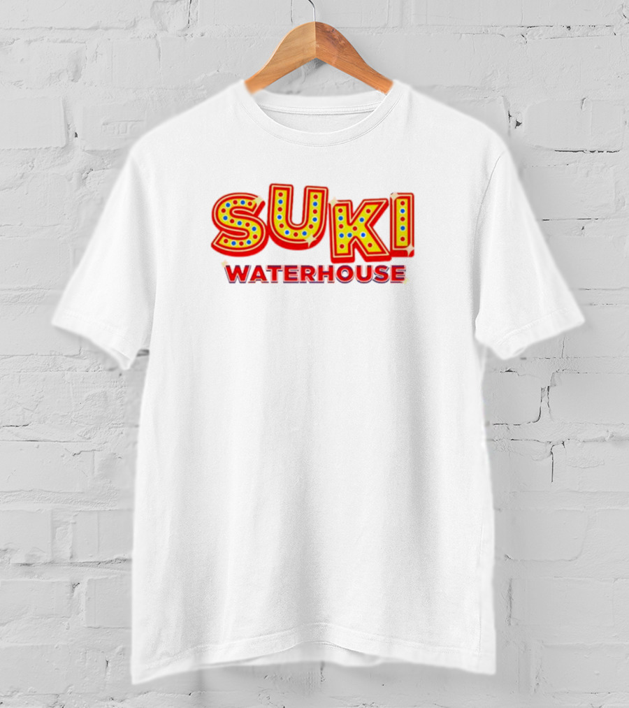 Suki Waterhouse Marquee Lights Bold Red Neon Letters T-Shirt