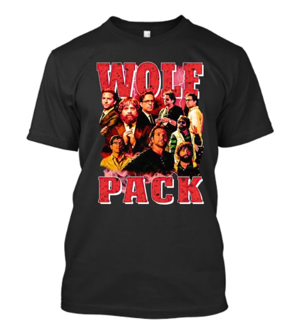 WOLF PACK Picture Collage Hangover Movie Cast Reunion T-Shirt