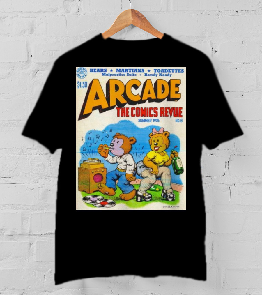 Arcade The Comics Revue Bears Martians Toadettes Summer 1976 No. 6 Malpractice Suite Rowdy Noody T-Shirt