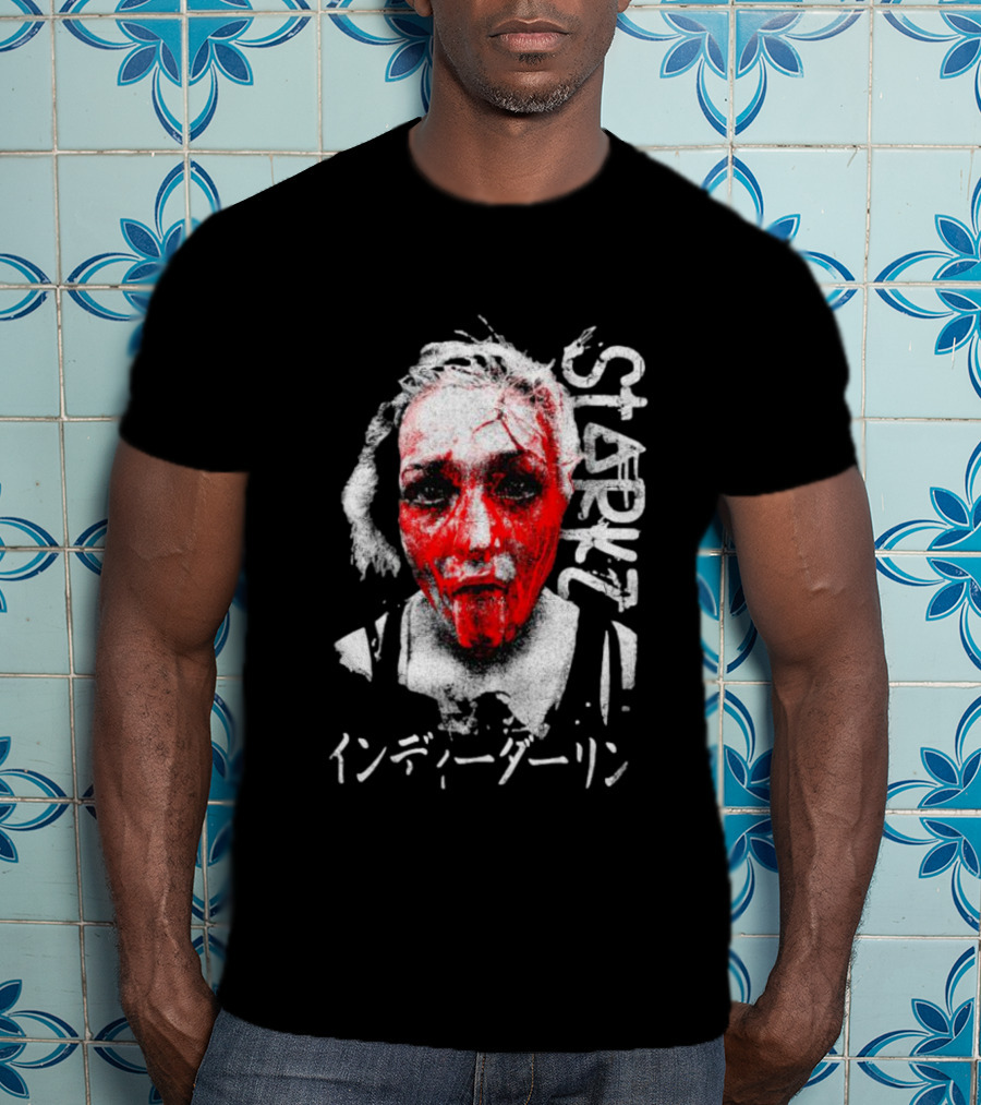 Billie Starkz Blood Red Face Indy Darling Starkz T-Shirt