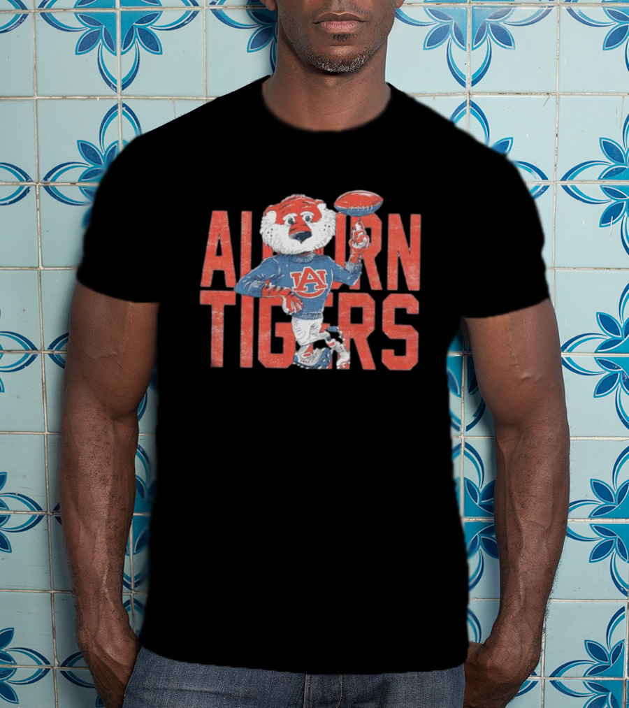 Auburn Tigers Aubie Football Mascot T-Shirt