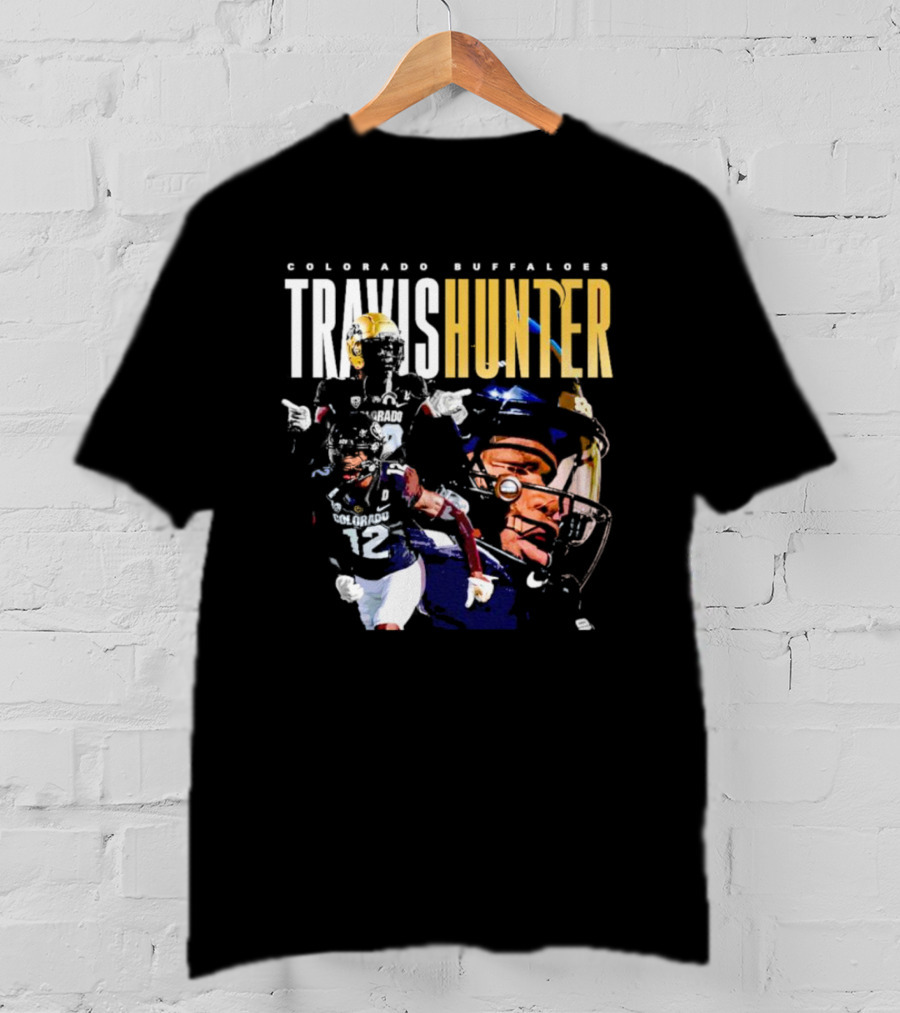 Colorado Buffaloes Travis Hunter Football Player Collage T-Shirt