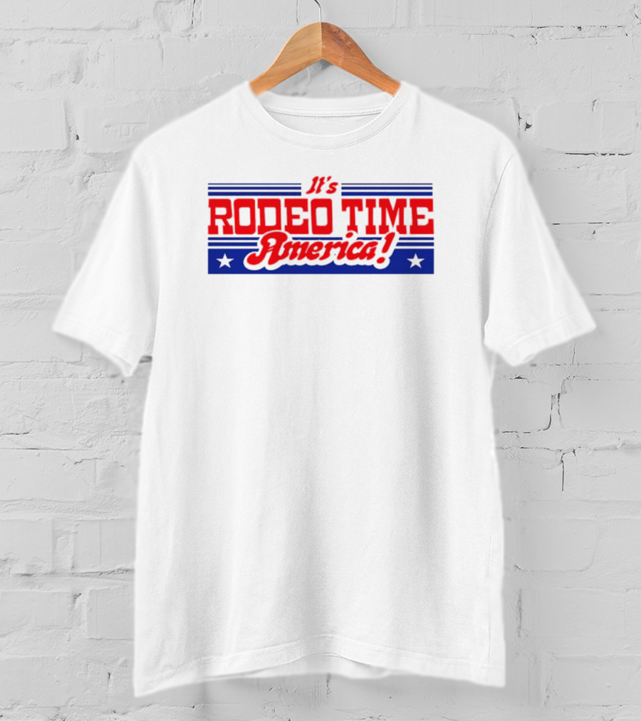 Dale Brisby It's Rodeo Time America Patriotic Rodeo T-Shirt