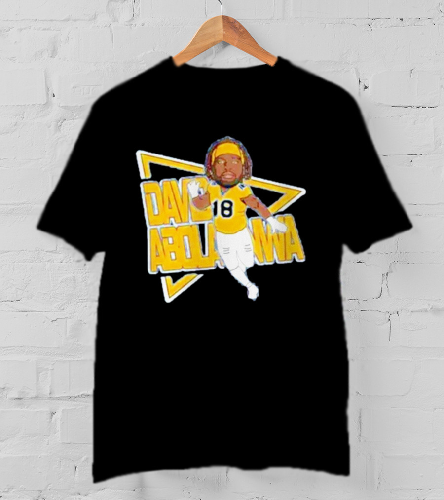 David Abolarinwa 18 Football Caricature Signature T-Shirt