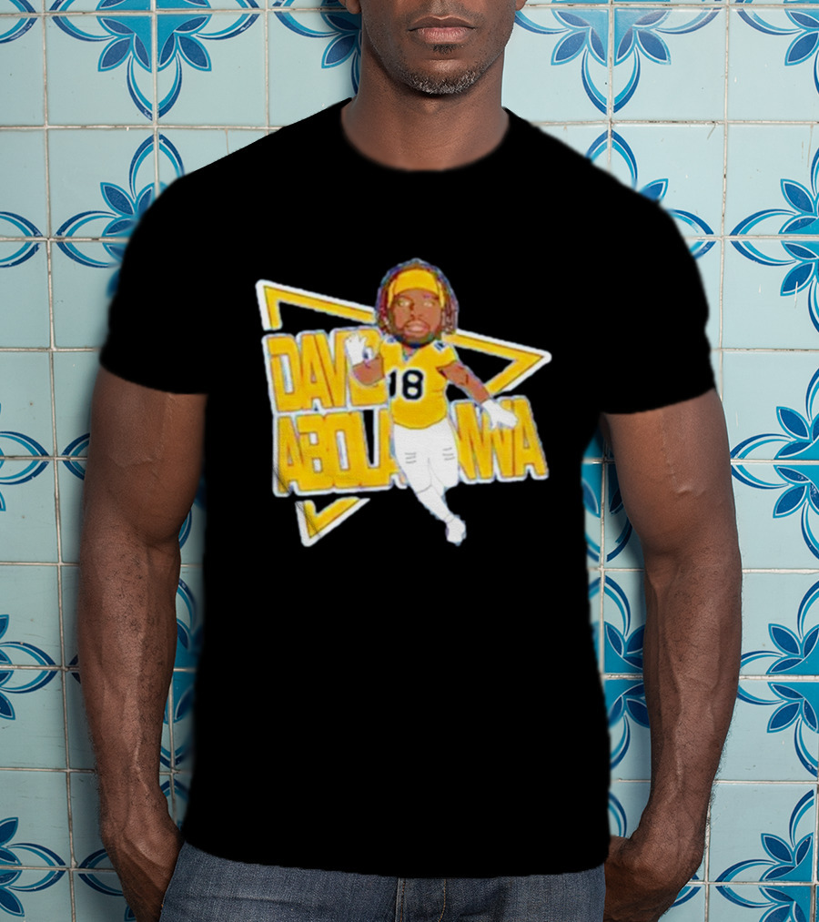 David Abolarinwa 18 Football Caricature Signature T-Shirt