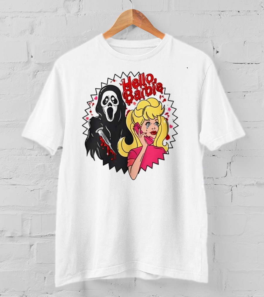 Hello Barbie Ghost Mask Doll T-Shirt