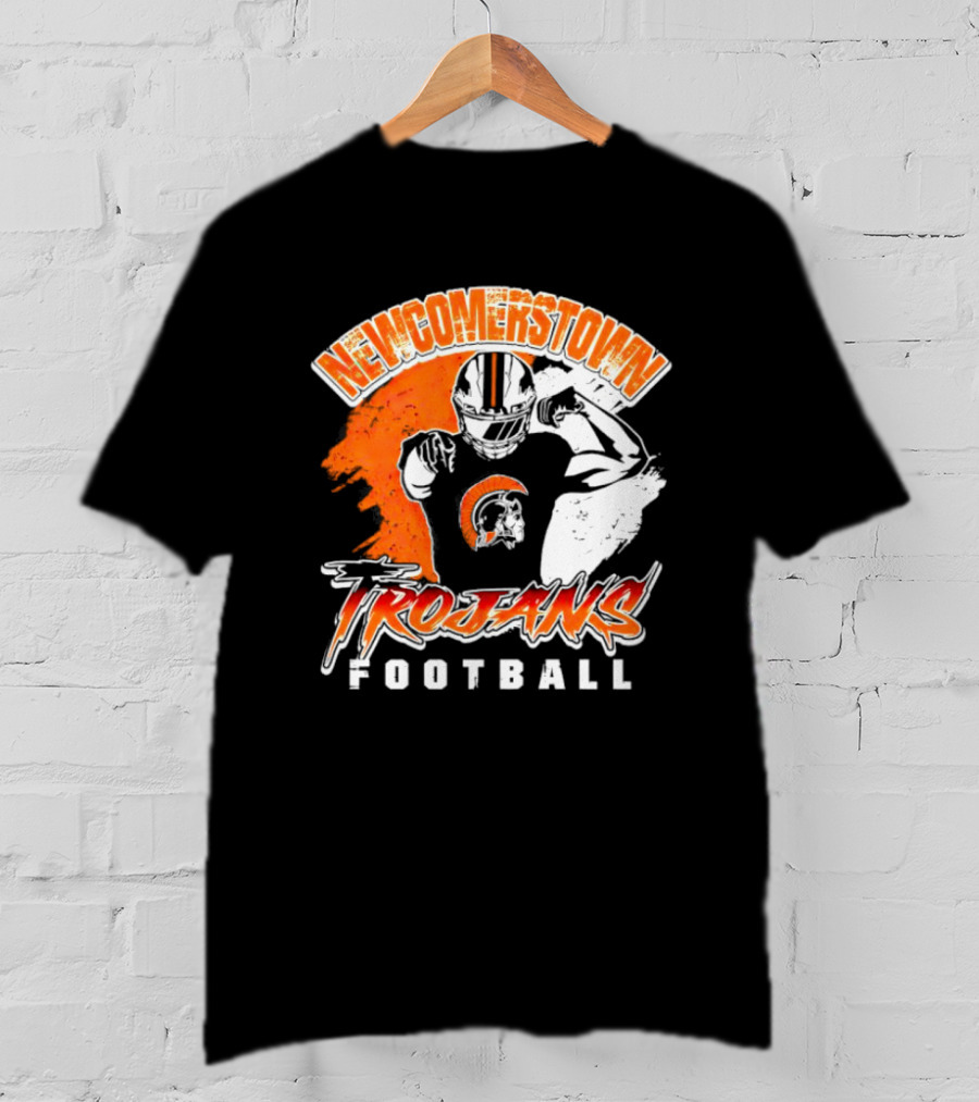 Newcomerstown Trojans Football Fierce Spirit And Helmet T-Shirt