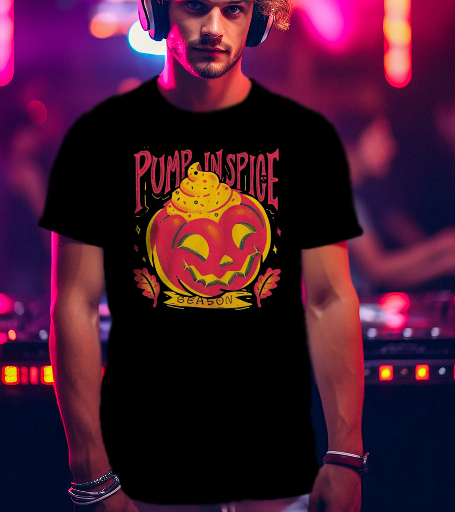 Pumpkin Spice Season Jack-O'-Lantern T-Shirt