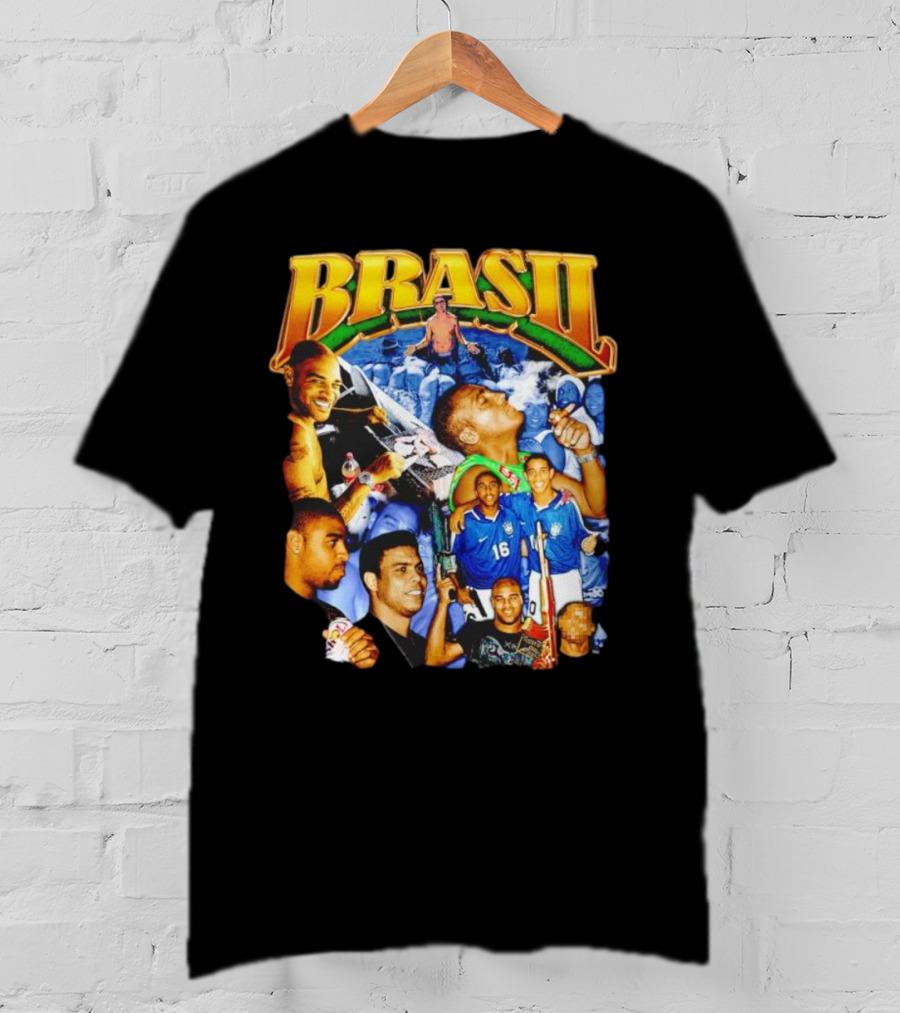 BRASIL Soccer Celebration Icons And Fans T-Shirt