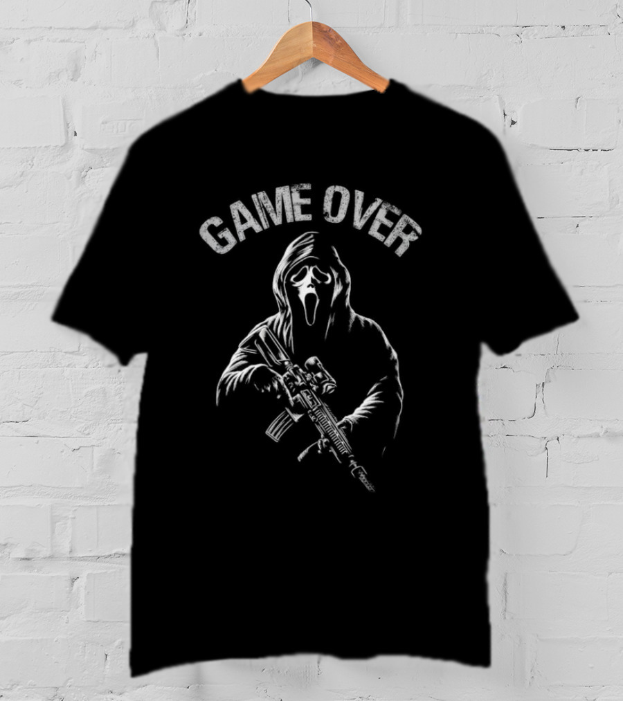 Game Over Ghostface Halloween T-Shirt