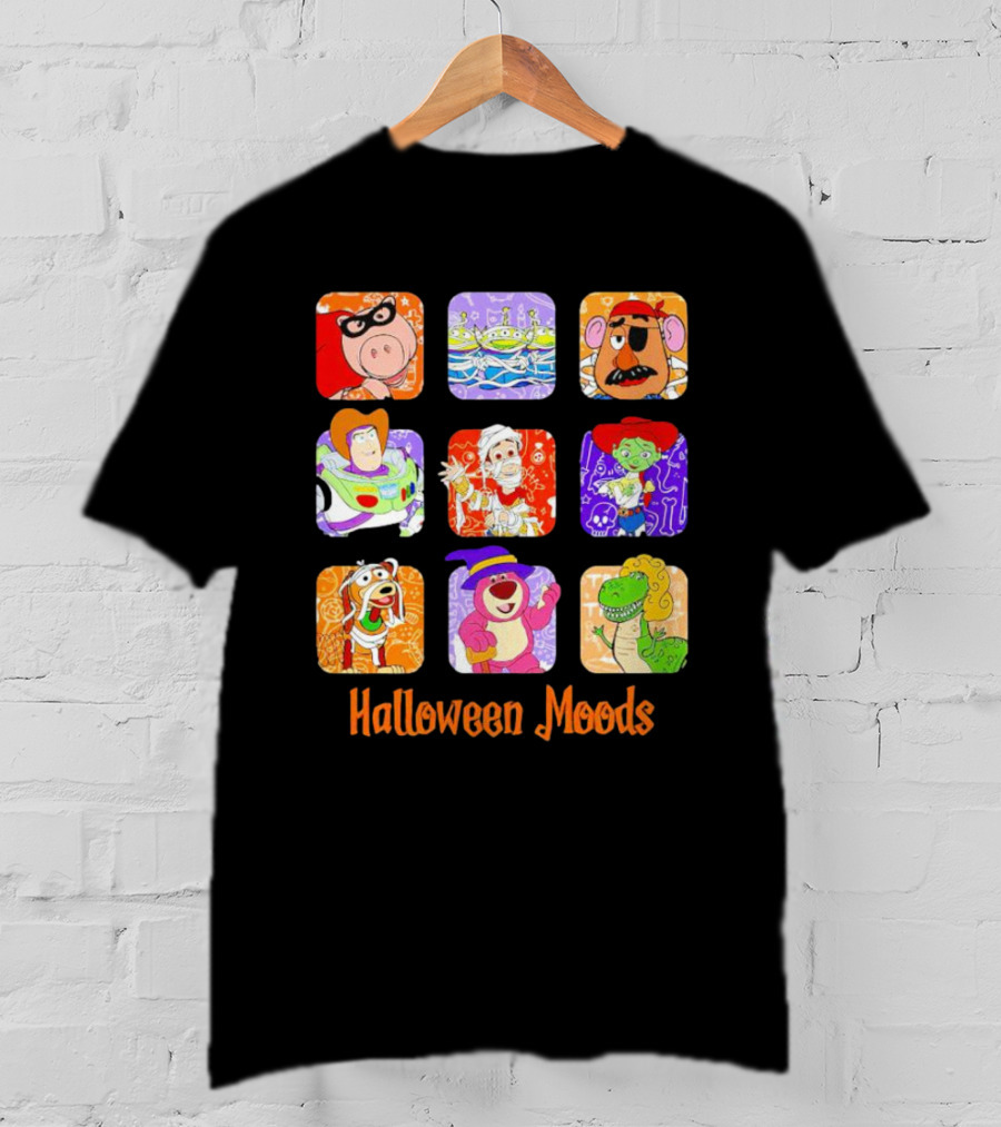 Halloween Moods Toy Story Disney Characters In Costume T-Shirt