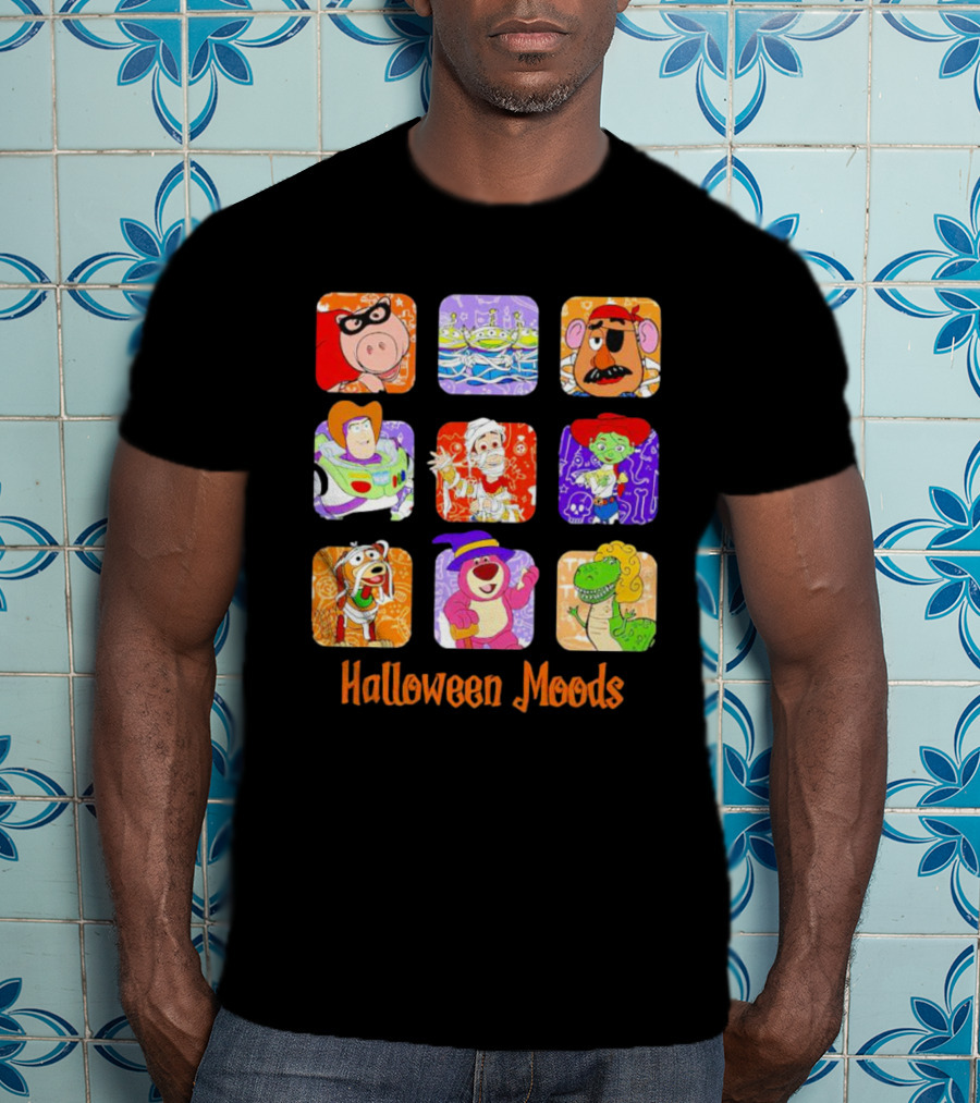 Halloween Moods Toy Story Disney Characters In Costume T-Shirt