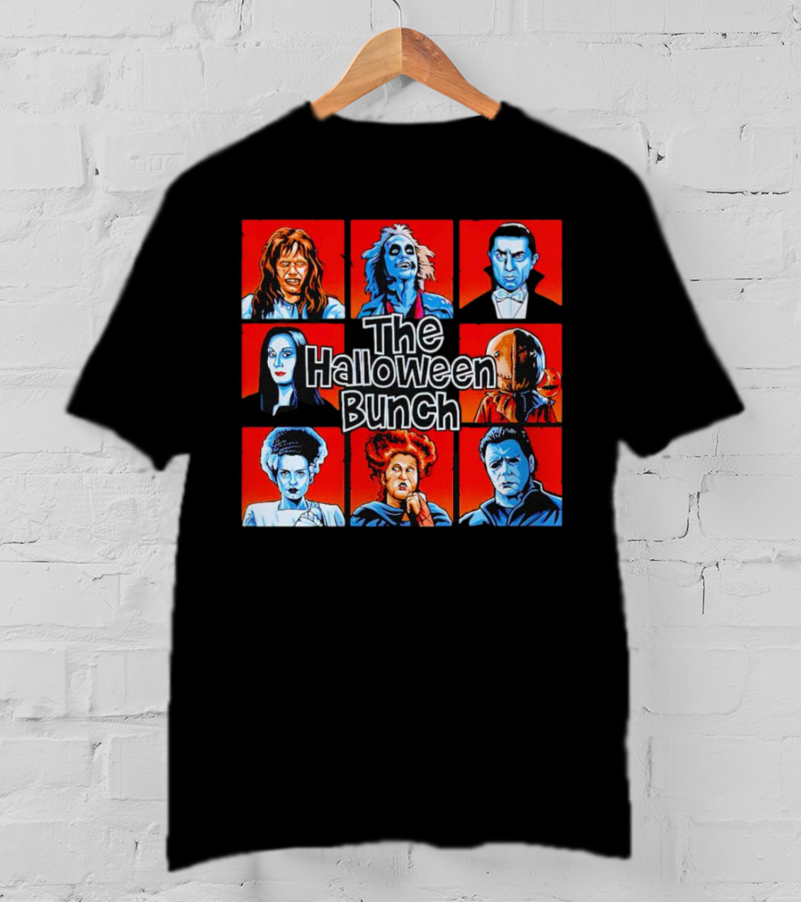 The Halloween Bunch Horror Icons Collage T-Shirt