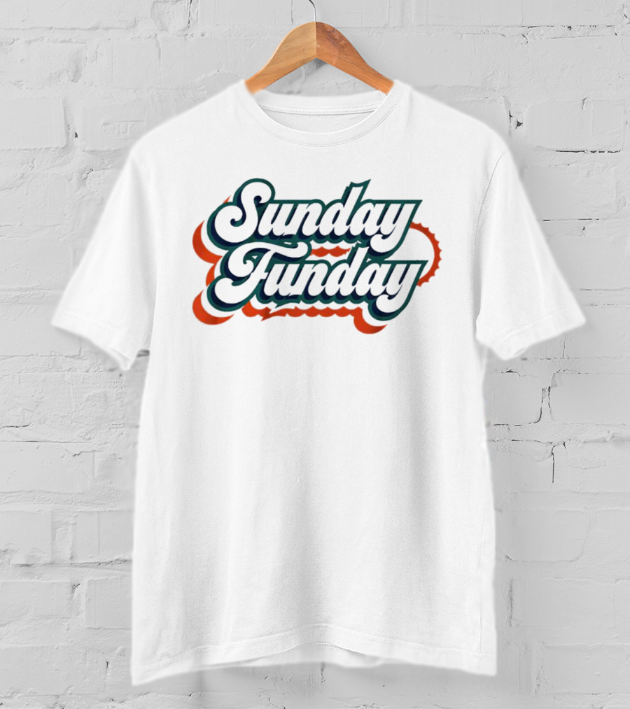 Sunday Funday Miami Dolphins Football T-Shirt