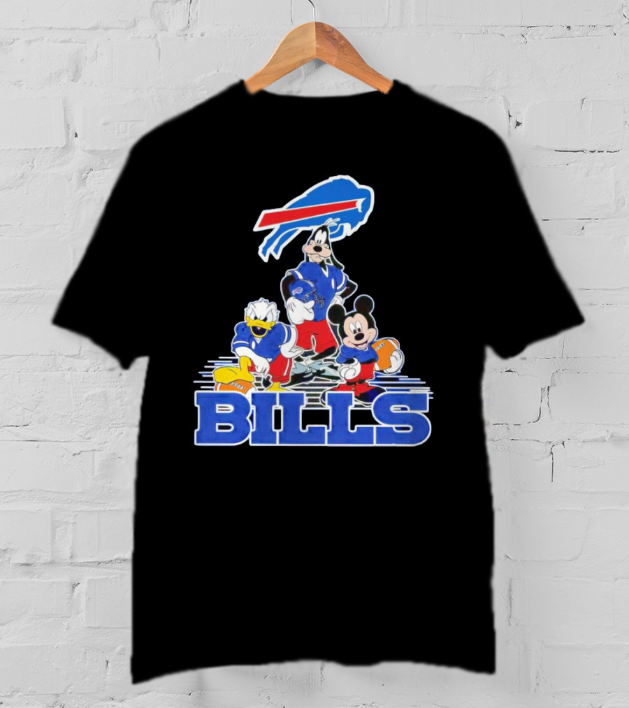Mickey Mouse Characters Buffalo Bills NFL Sports T-Shirt