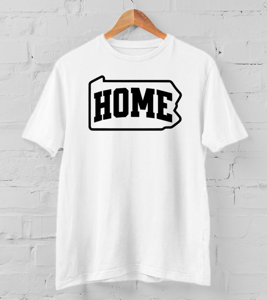 Pennsylvania Home State Outline T-Shirt