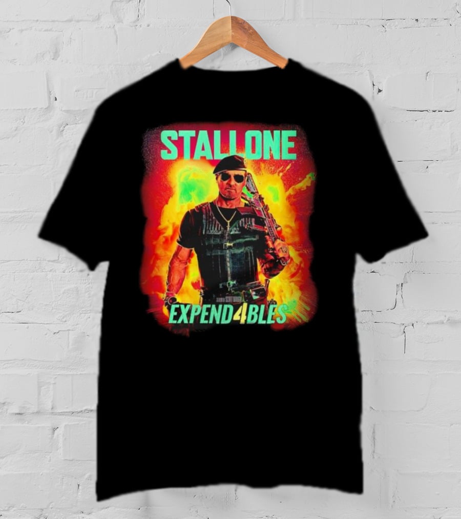 STALLONE Expend4bles Explosion Action Hero T-Shirt
