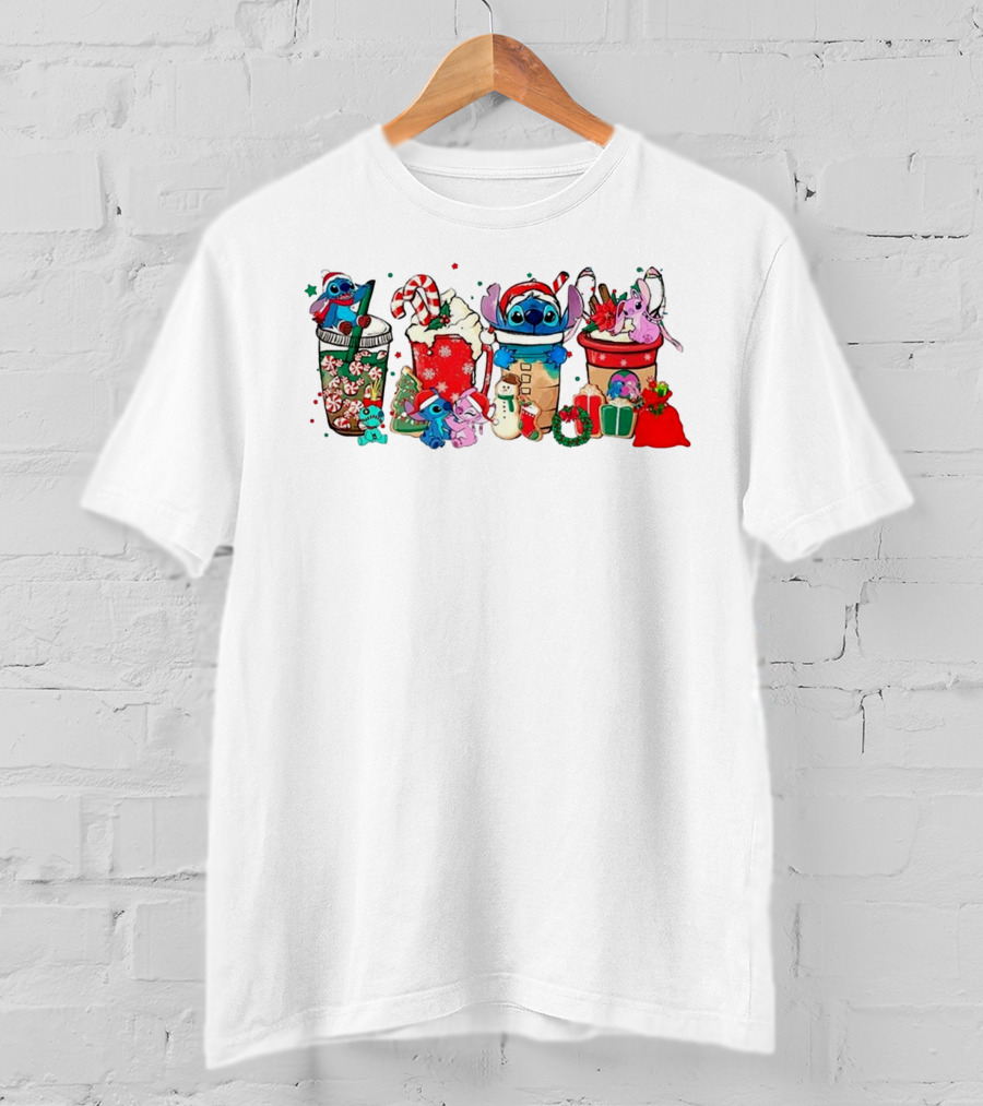 Blue Monster Angel Christmas Coffee Ugly Xmas Cups And Gifts T-Shirt