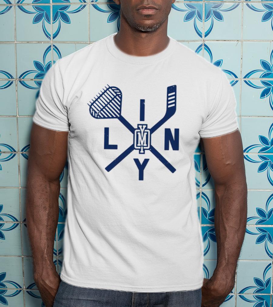 LINY VM Clam Rake Hockey Crossed Sticks T-Shirt