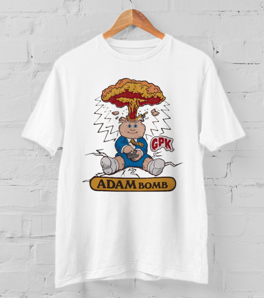 Garbage Pail Kids Adam Bomb GPK Explosion T-Shirt