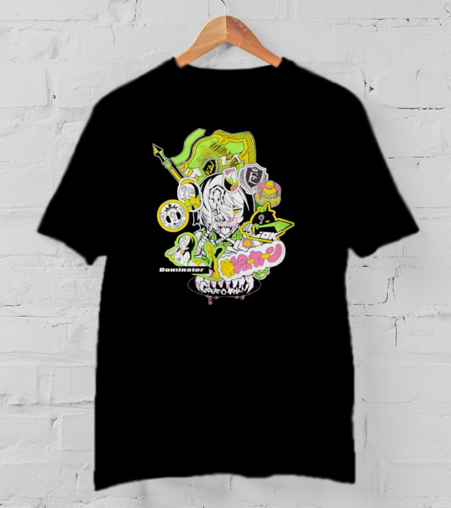 Great O-Khan Dominator Manga Style Neon Elements T-Shirt