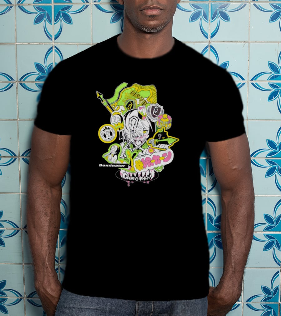 Great O-Khan Dominator Manga Style Neon Elements T-Shirt