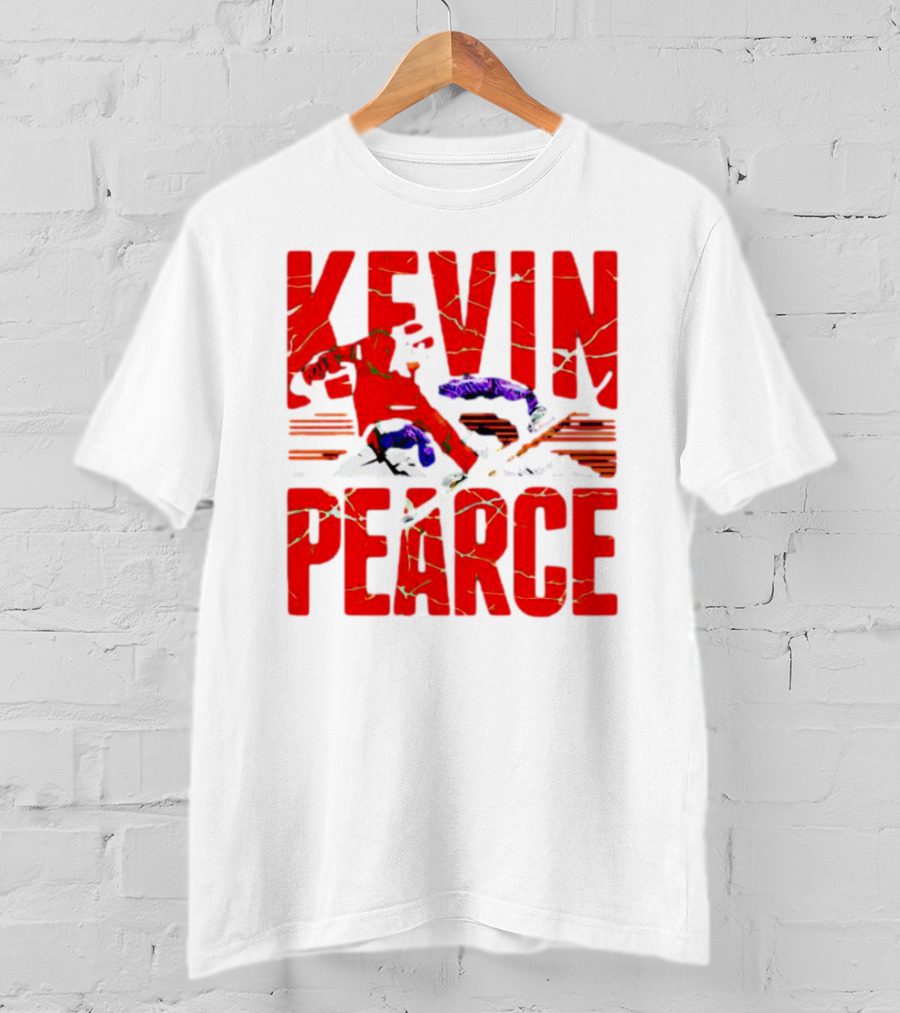 Kevin Pearce Snowboarder Action Red Letters T-Shirt