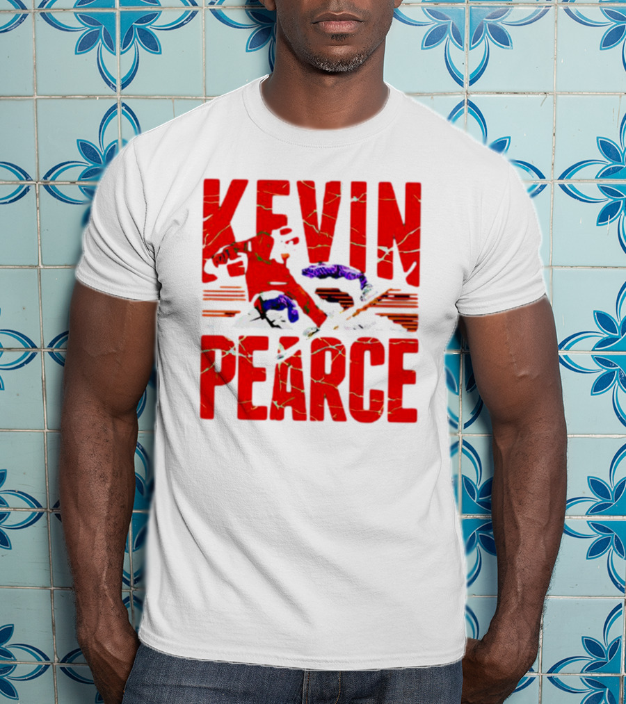 Kevin Pearce Snowboarder Action Red Letters T-Shirt