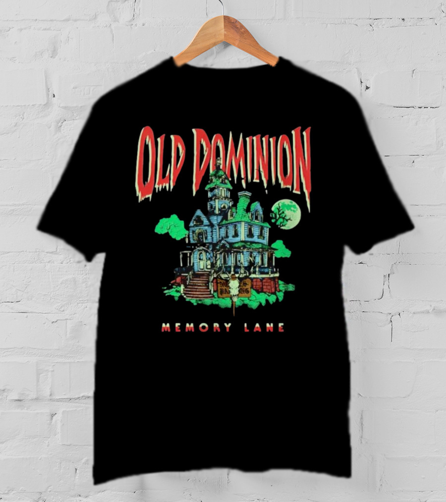 Old Dominion Memory Lane Haunted House Halloween T-Shirt