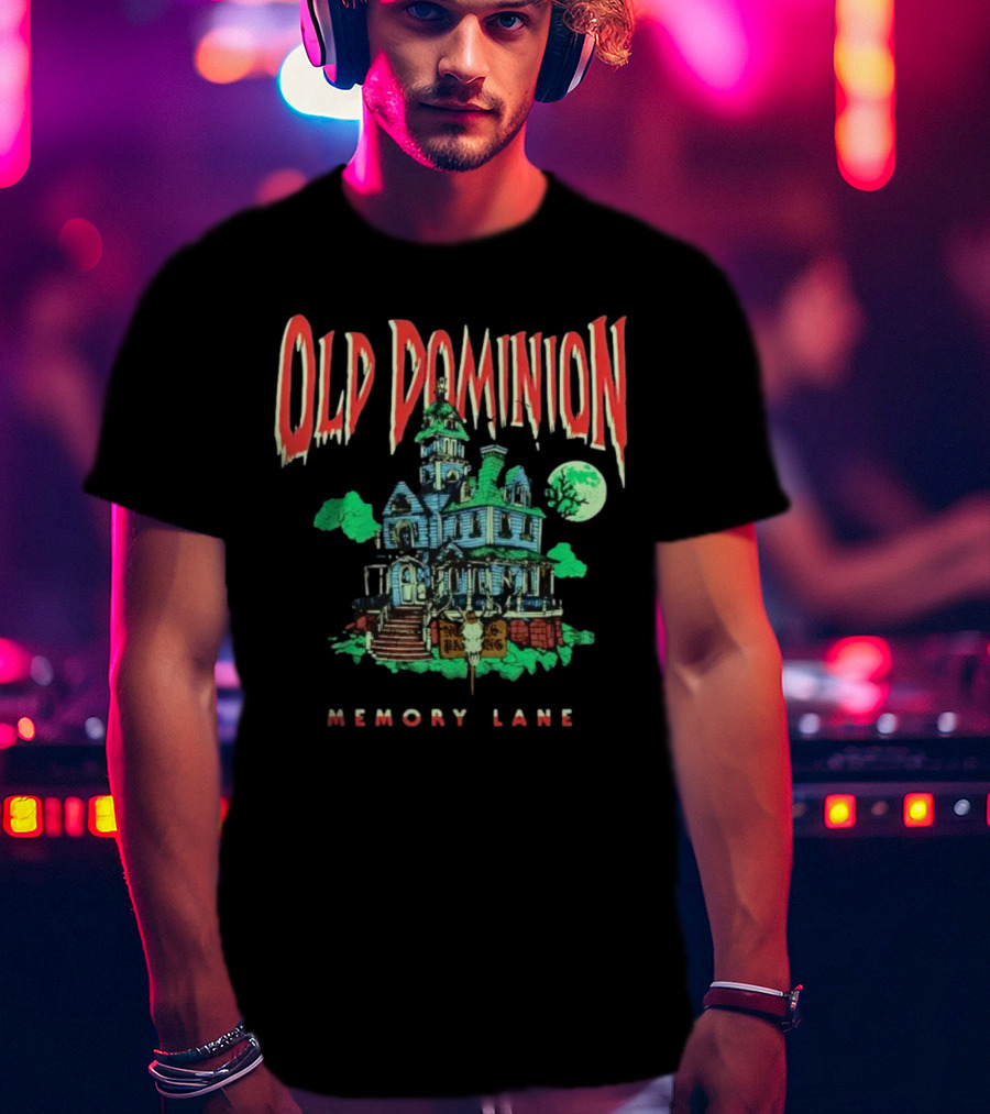 Old Dominion Memory Lane Haunted House Halloween T-Shirt