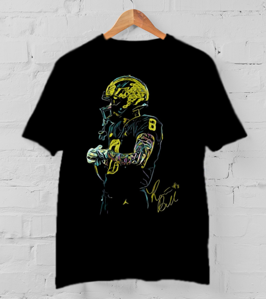 Ronnie Bell RB8 Signature Football Player Neon T-Shirt