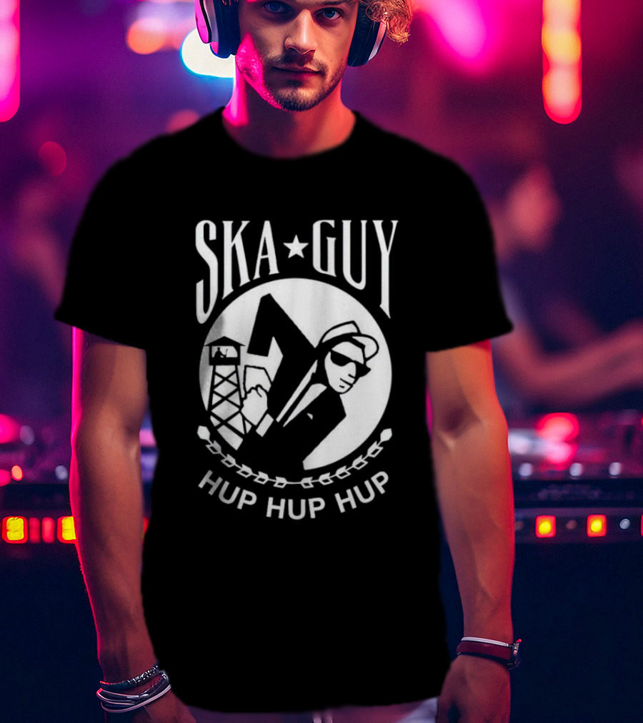 SKA GUY HUP HUP HUP Tower And Dancing Suit T-Shirt