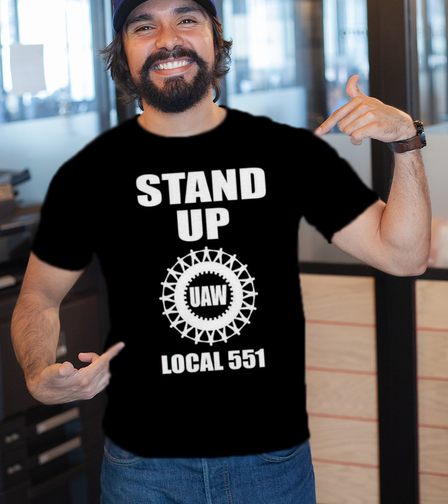 Stand Up UAW Local 551 Union Emblem T-Shirt
