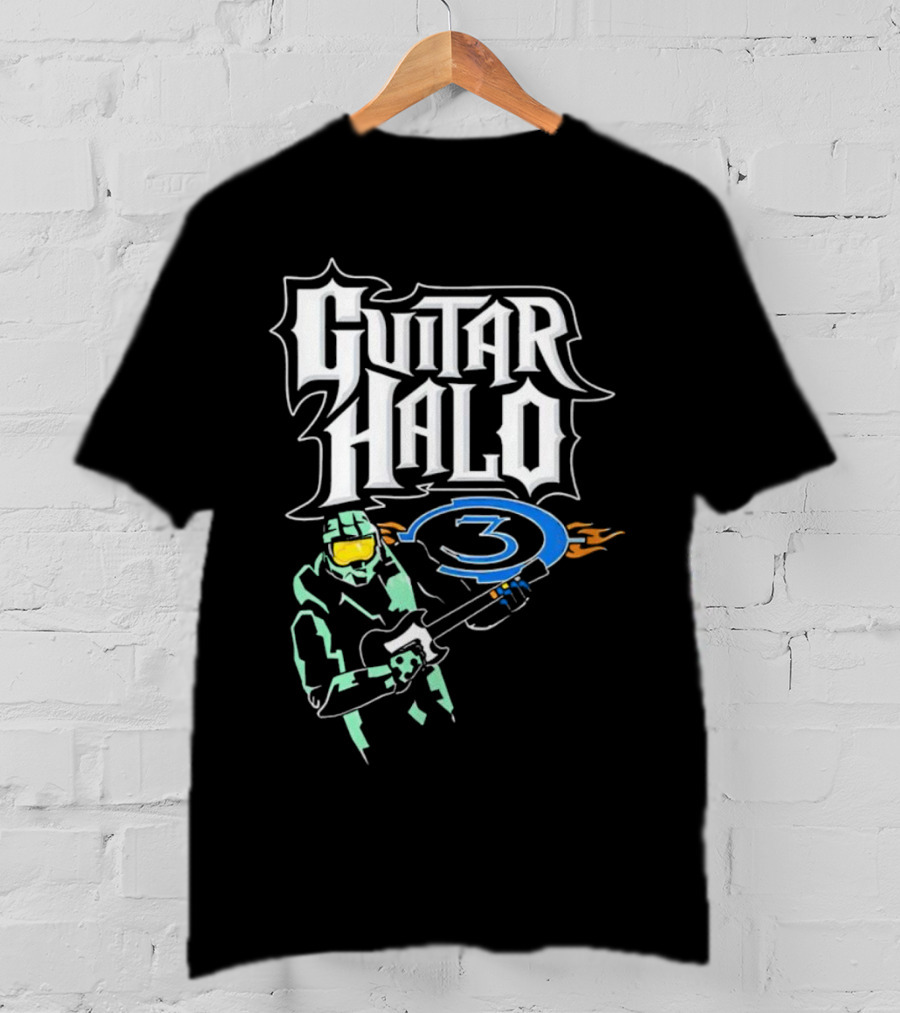 Guitar Halo 3 Master Chief Playing Electric Guitar T-Shirt