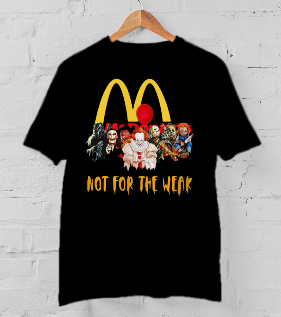 Horror Movie Characters McDonalds Not For The Weak Balloon T-Shirt