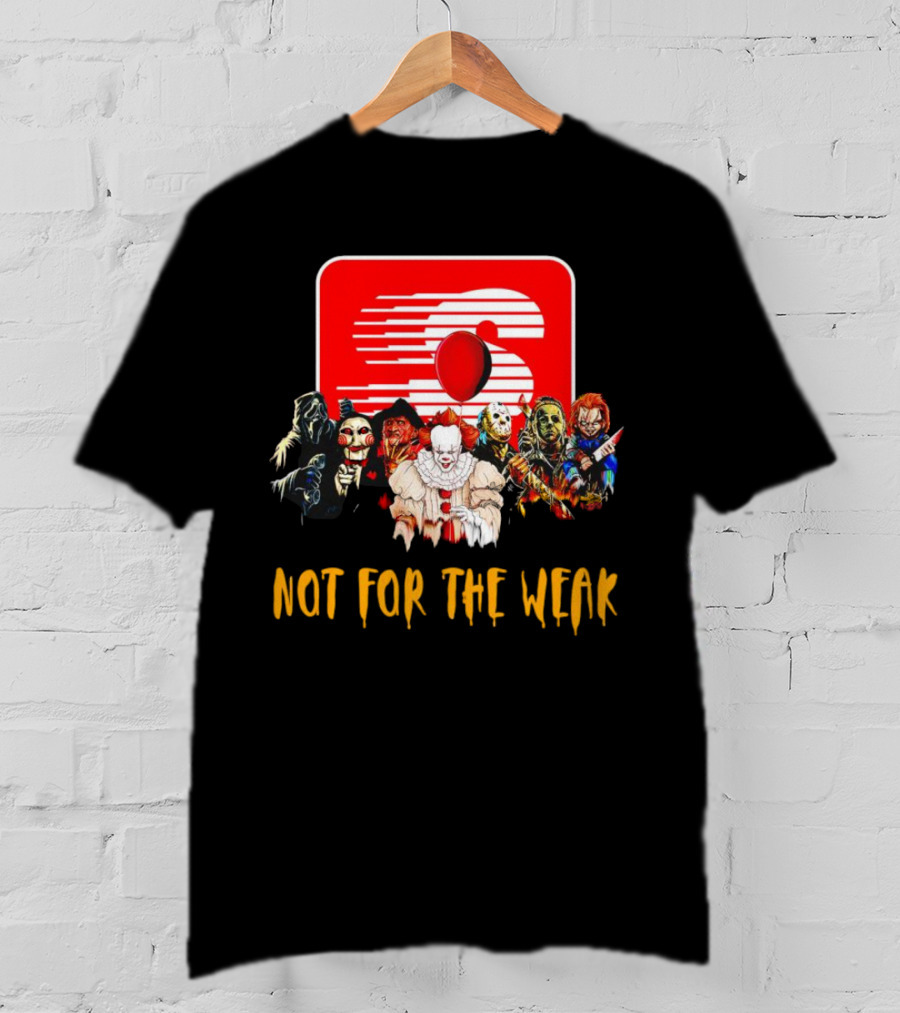 Horror Movie Characters Speedway Not For The Weak Iconic Villains T-Shirt