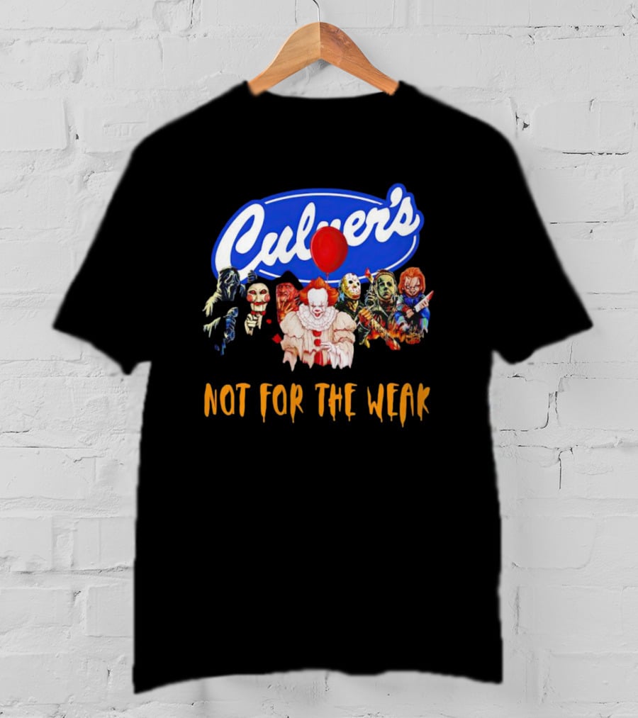 Culver’s Horror Movies Icons Not For The Weak Halloween T-Shirt