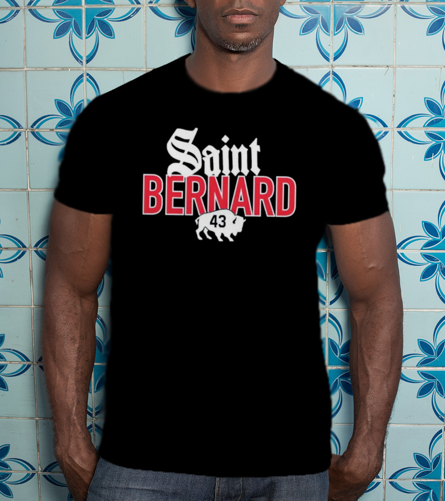 Buffalo Bills Saint Bernard 43 T-Shirt