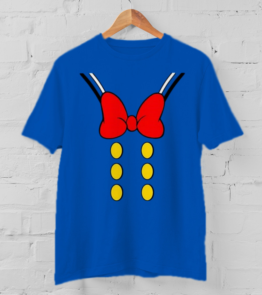 Donald Duck Halloween Minnie Mouse Bow And Buttons T-Shirt