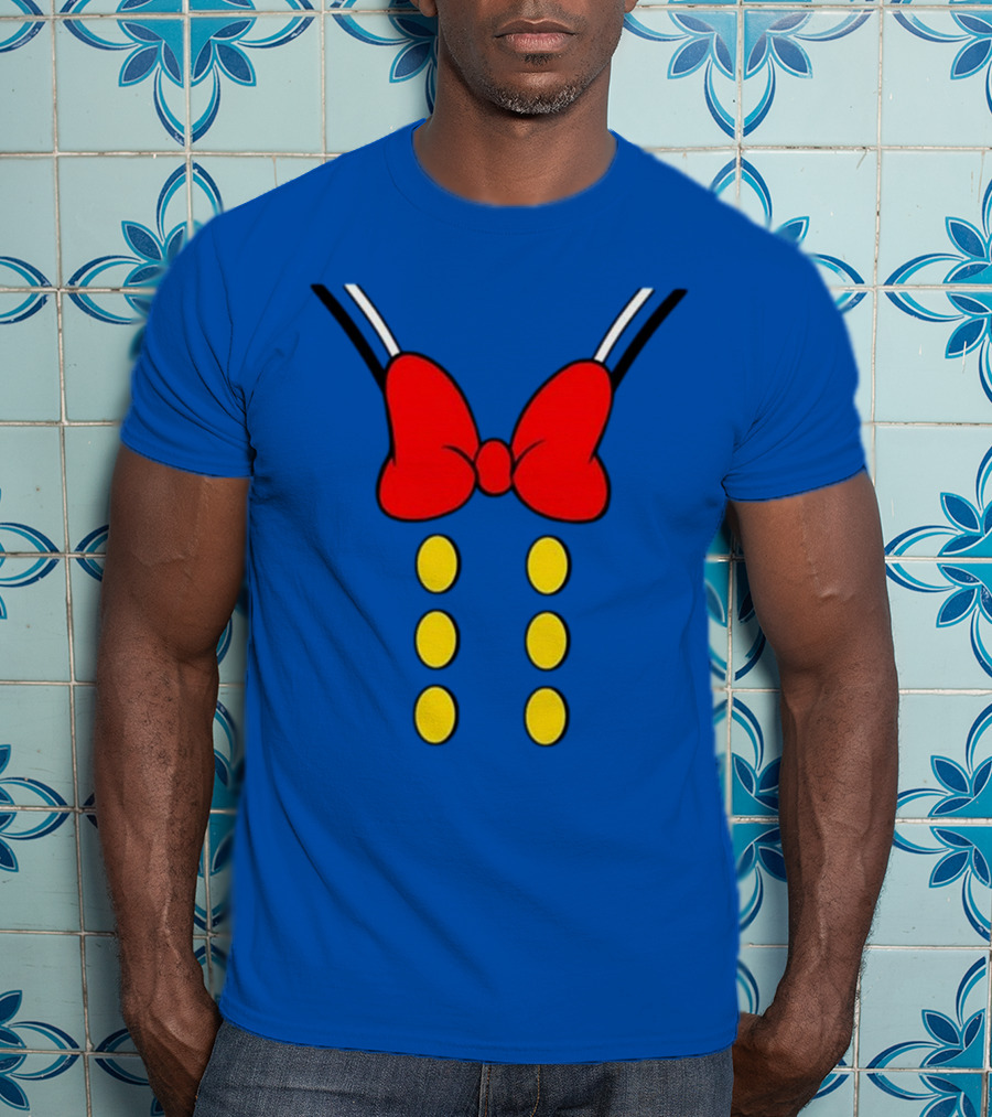 Donald Duck Halloween Minnie Mouse Bow And Buttons T-Shirt