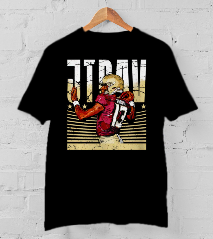 JTrav Jordan Travis Football Stars Stripes T-Shirt
