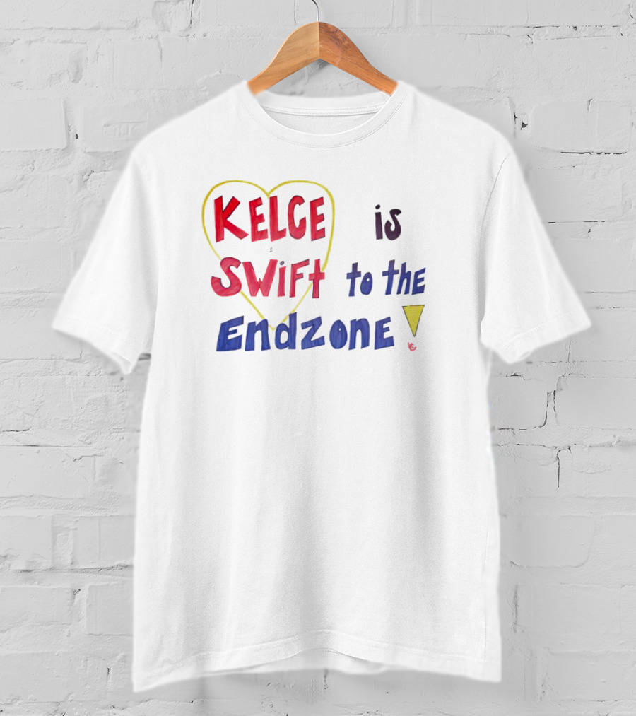 Kelce Swift Heart Is To The Endzone T-Shirt